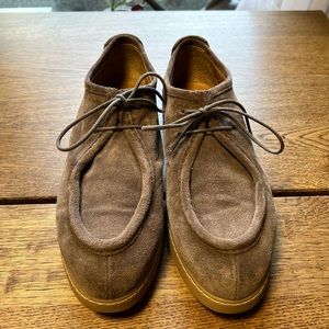 Doucal’s Suede Tyrolean Derby - Size 41 US8-8.5